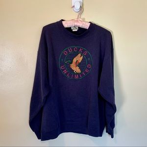 DUCKS UNLIMITED Men’s Crew Neck Sweatshirt